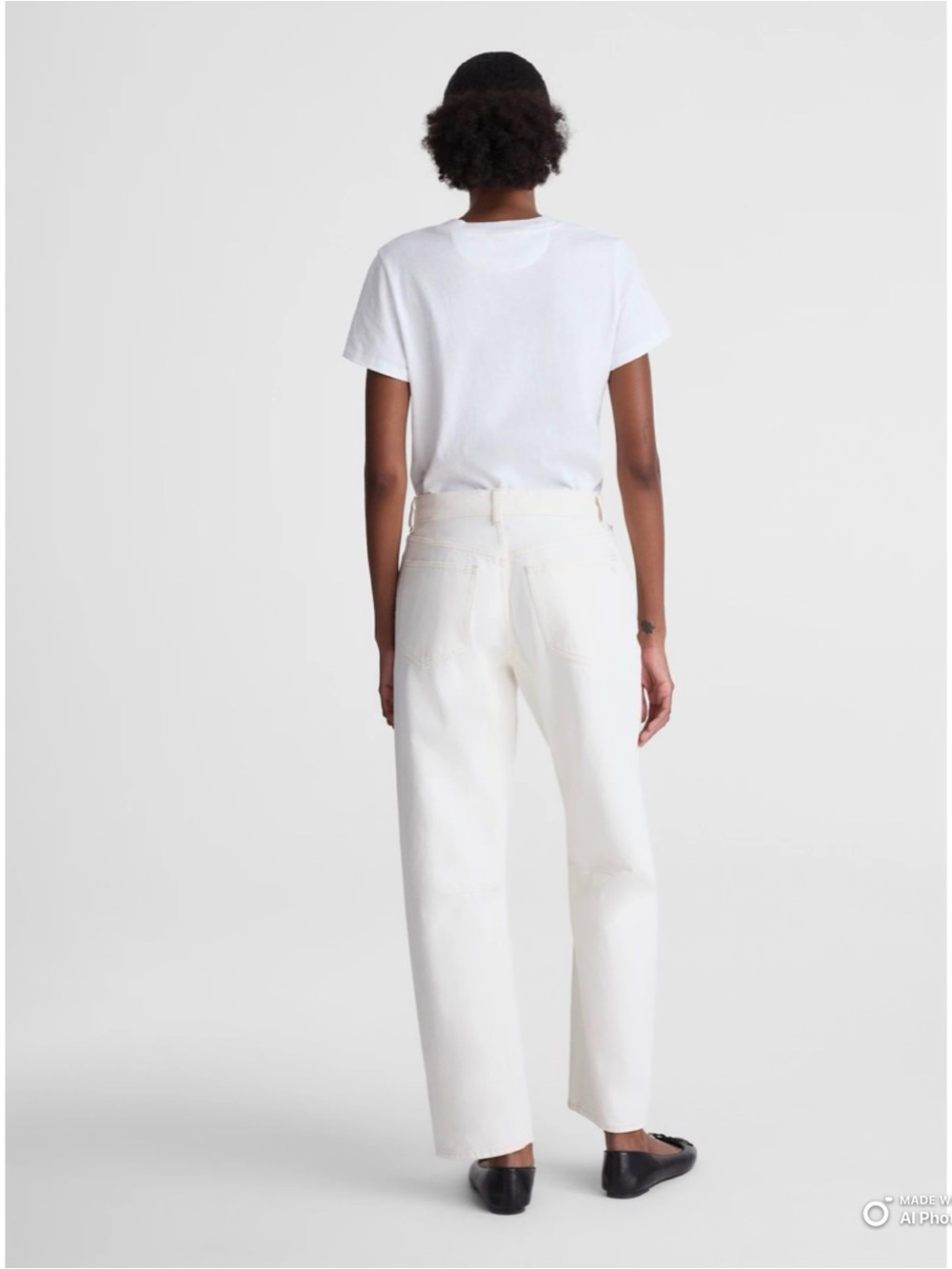 Madewell PETITE The Darted Barrel Jean in Vintage Canvas 27P NWT Cream Summer - Picture 8 of 17